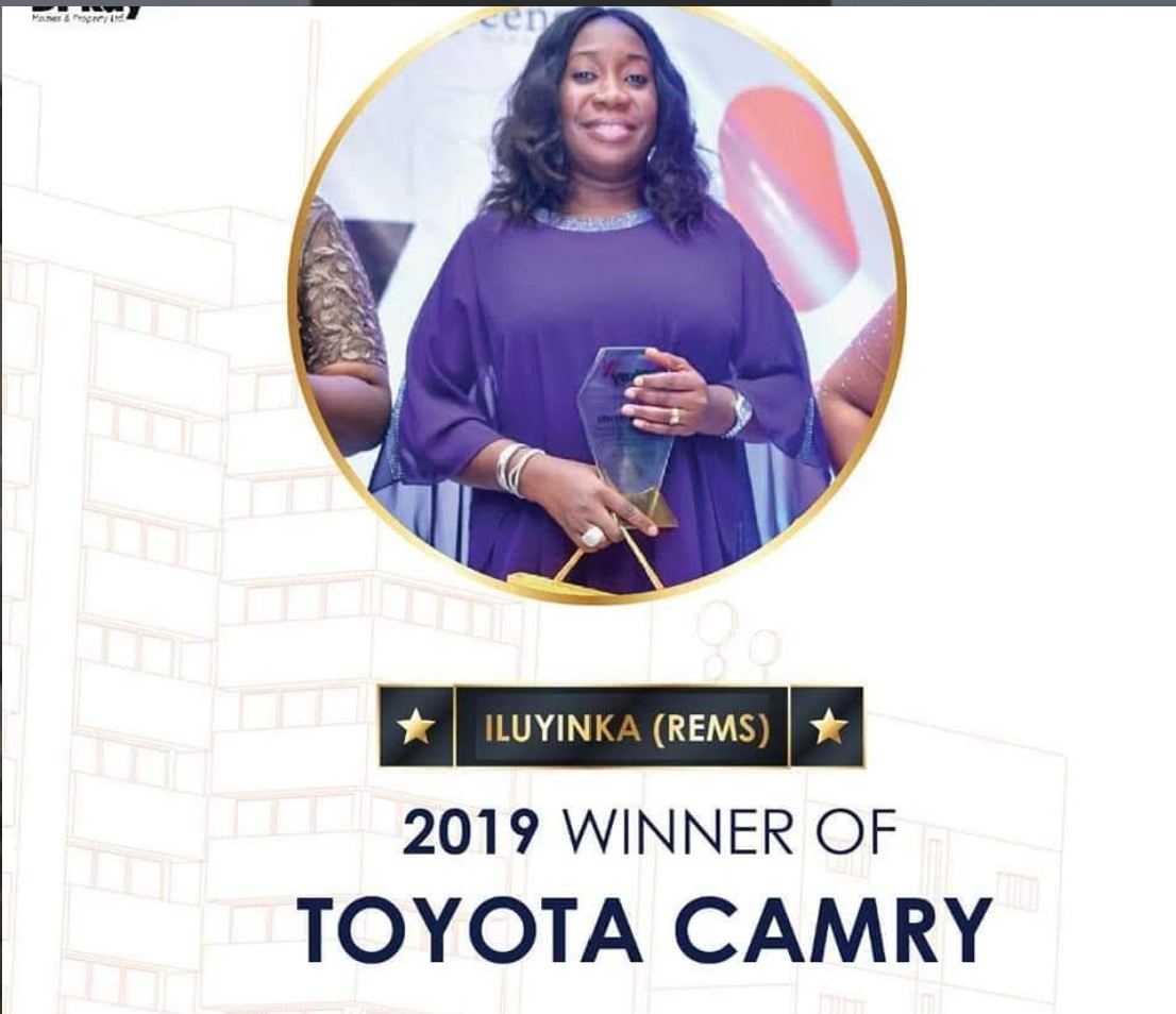 2019 Winner of Toyota Camry award